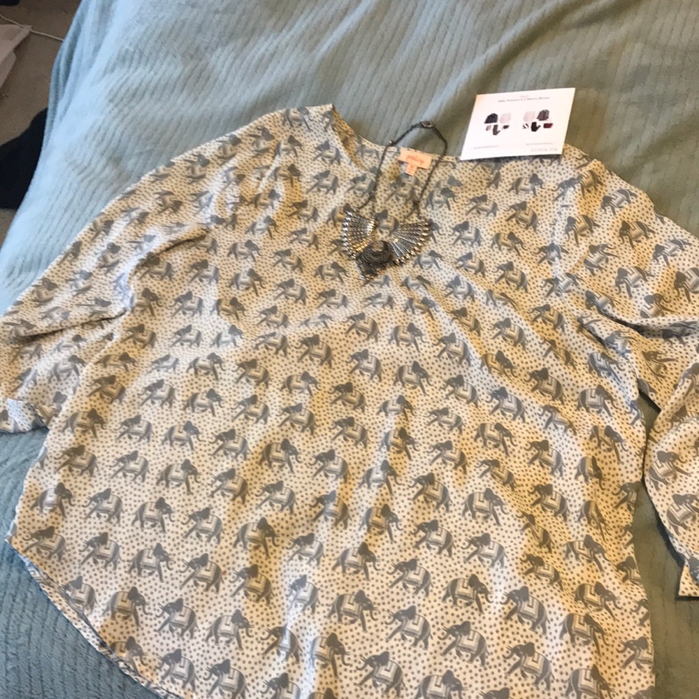 Ellie Printed 3/4 sleeve blouse